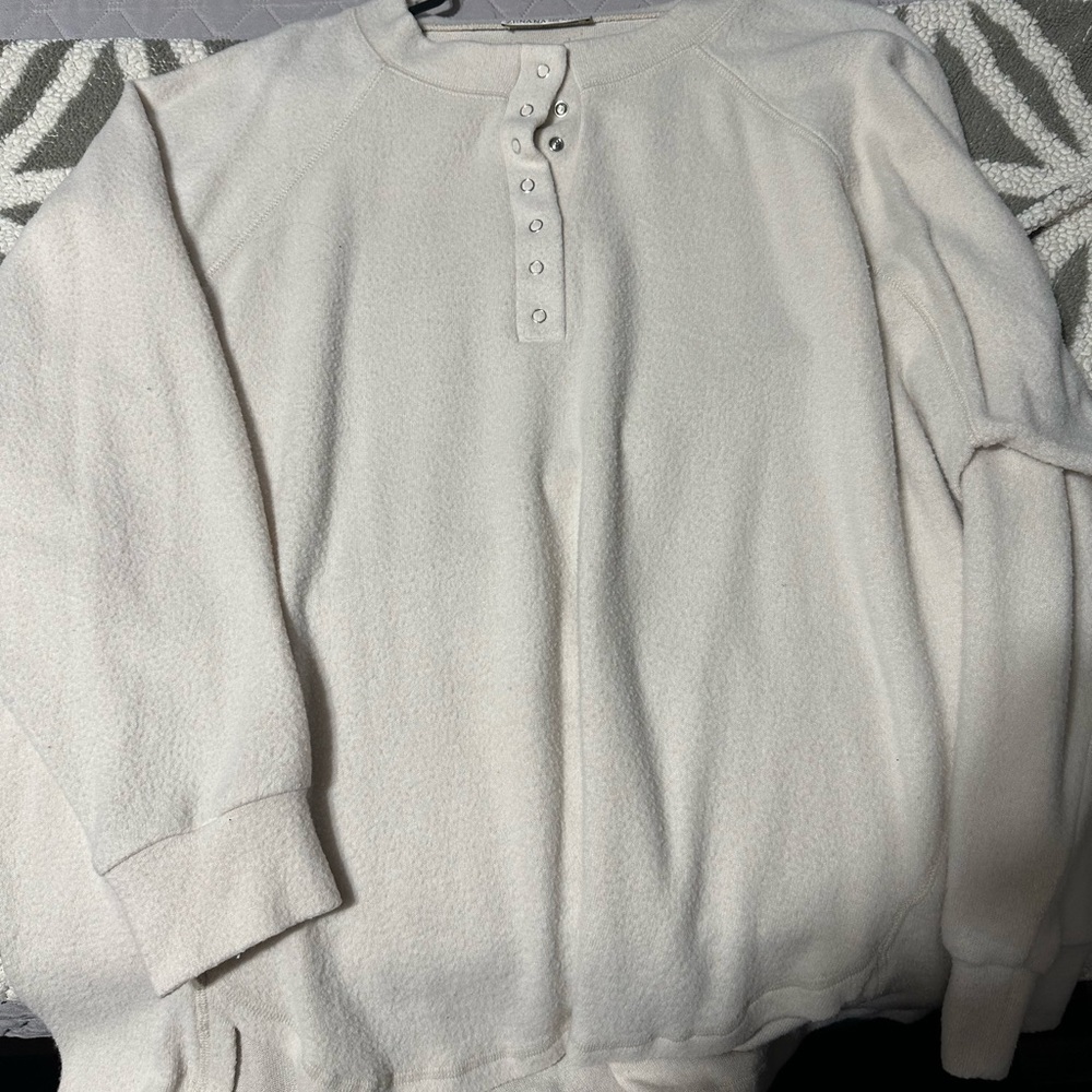 Zenana Outfitters Cream Button-Up Top